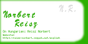norbert reisz business card